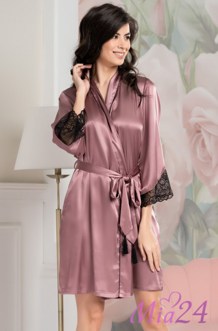 Халат шелковый Mia-Amore "Olivia" 3643 античная роза Халат шелковый Mia-Amore "Olivia" 3643 античная роза