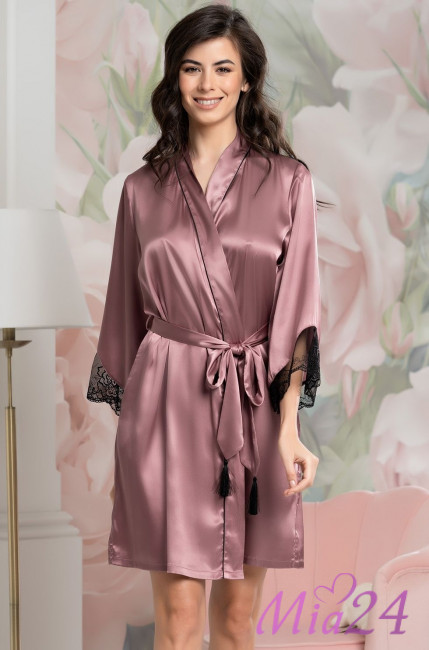 Халат шелковый Mia-Amore "Olivia" 3643 античная роза Халат шелковый Mia-Amore "Olivia" 3643 античная роза