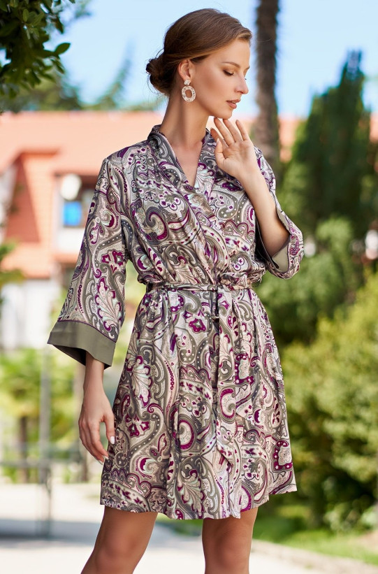 Халат женский шелковый Mia-Amore "Estel" 3613