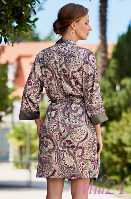 Халат женский шелковый Mia-Amore "Estel" 3613