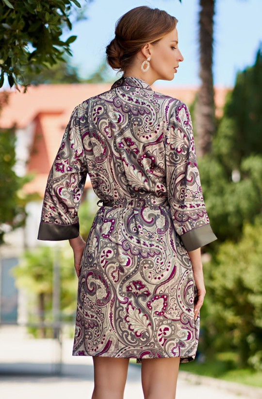 Халат женский шелковый Mia-Amore "Estel" 3613