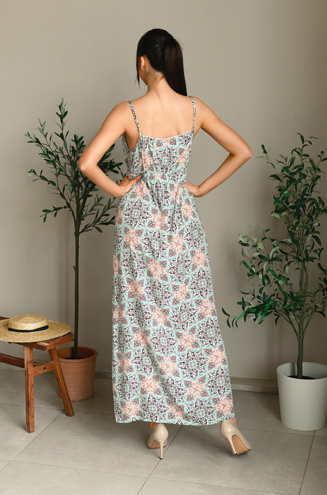 Платье домашнее длинное из вискозы Mia-Mia "Simona" 16531