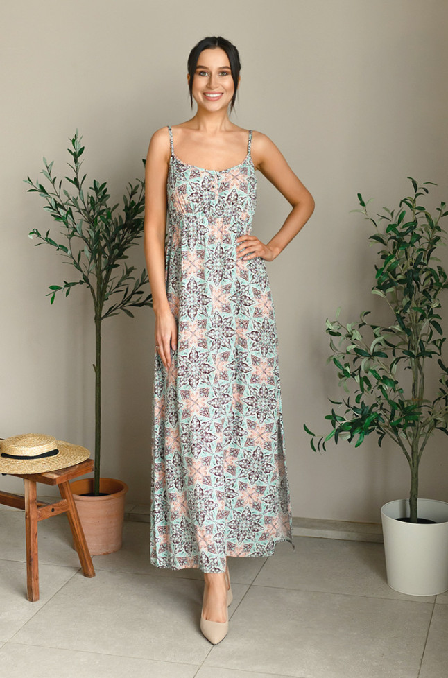 Платье домашнее длинное из вискозы Mia-Mia "Simona" 16531