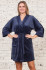 Халат велюровый женский Весталия 3784 синий 
