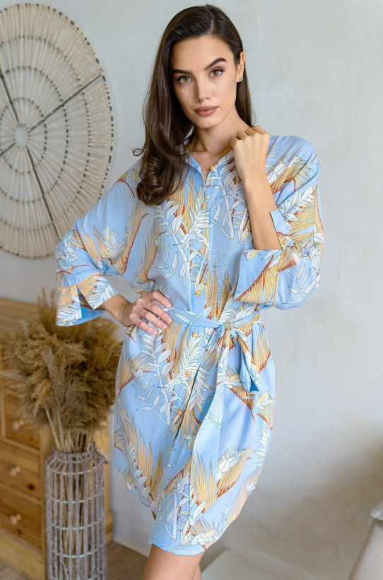 Халат-рубашка женский из вискозы Mia-Amore "Palm beach" 1987
