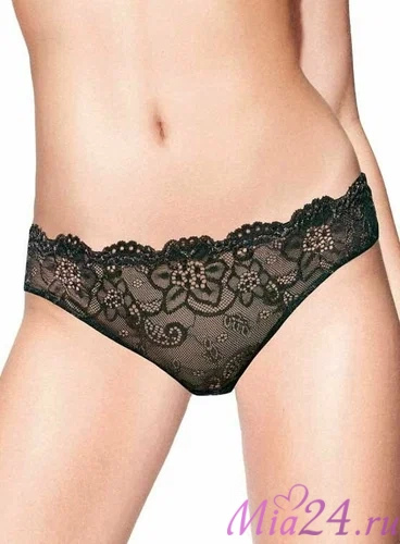 Кружевные трусики-слип Infiore "Twist" 888 черный