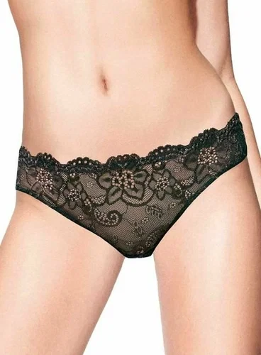 Кружевные трусики-слип Infiore "Twist" 888 черный