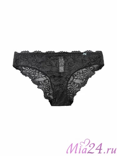 Кружевные трусики-слип Infiore "Twist" 888 черный