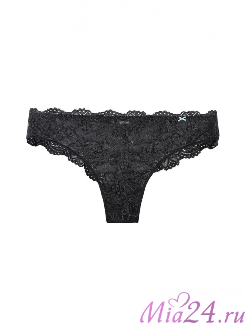 Кружевные трусики бразильяна Infiore "Twist" 887 черный