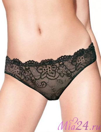 Кружевные трусики бразильяна Infiore "Twist" 887 черный