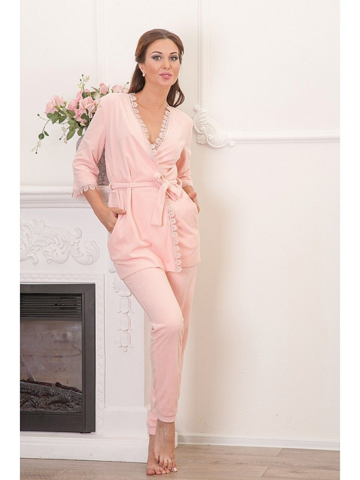 Пижама женская из флиса "Cleo" 718 персиковый