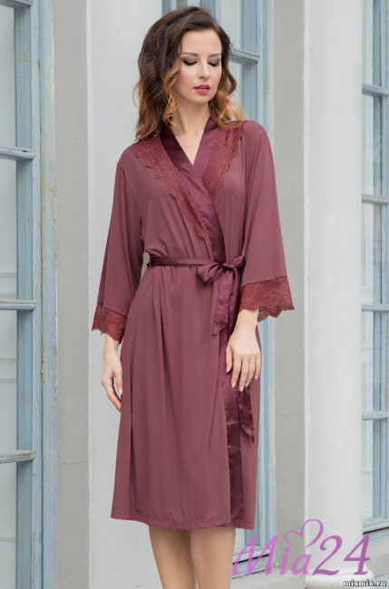 6359 Халат из вискозы "Karina" какао