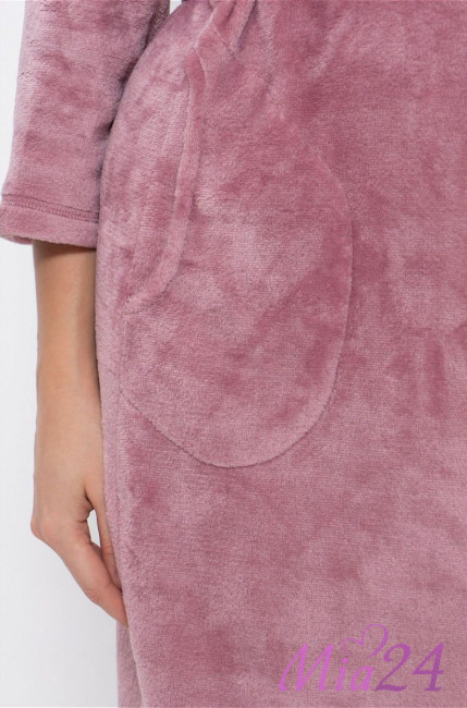 1204 Халат длинный из велсофта "Cleo"