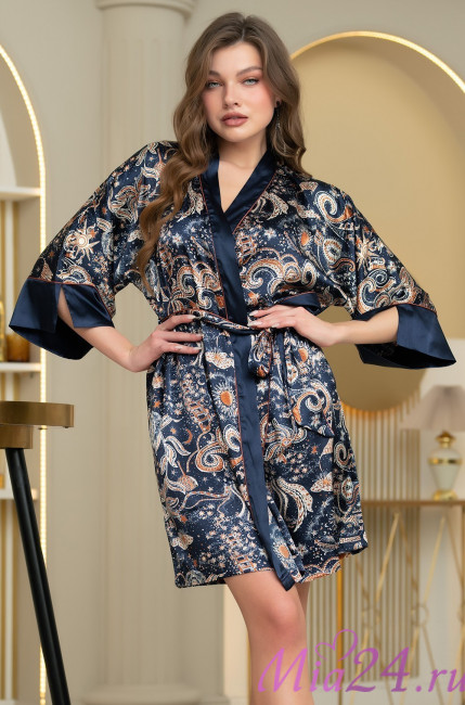 Халат женский короткий Mia-Amore "Zodiac" 7283