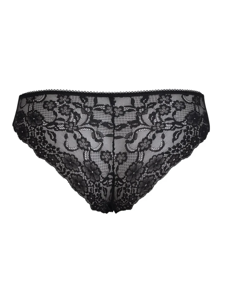 Кружевные трусики-слип Sielei "Allure" 2675 черный