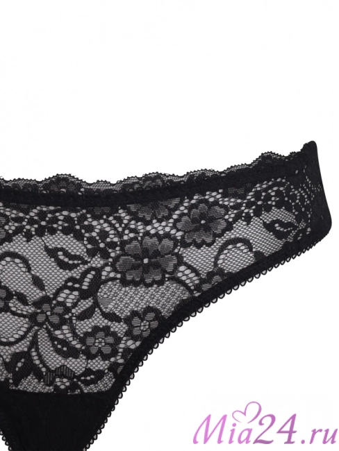 Кружевные трусики-слип Sielei "Allure" 2675 черный Кружевные трусики-слип Sielei "Allure" 2675 черный