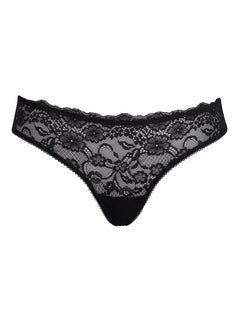 Кружевные трусики-слип Sielei "Allure" 2675 черный