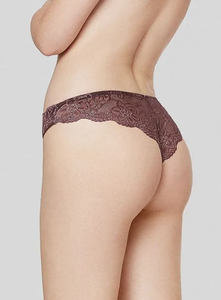 Кружевные трусики бразильяна Infiore "Rumba" 887 коньяк