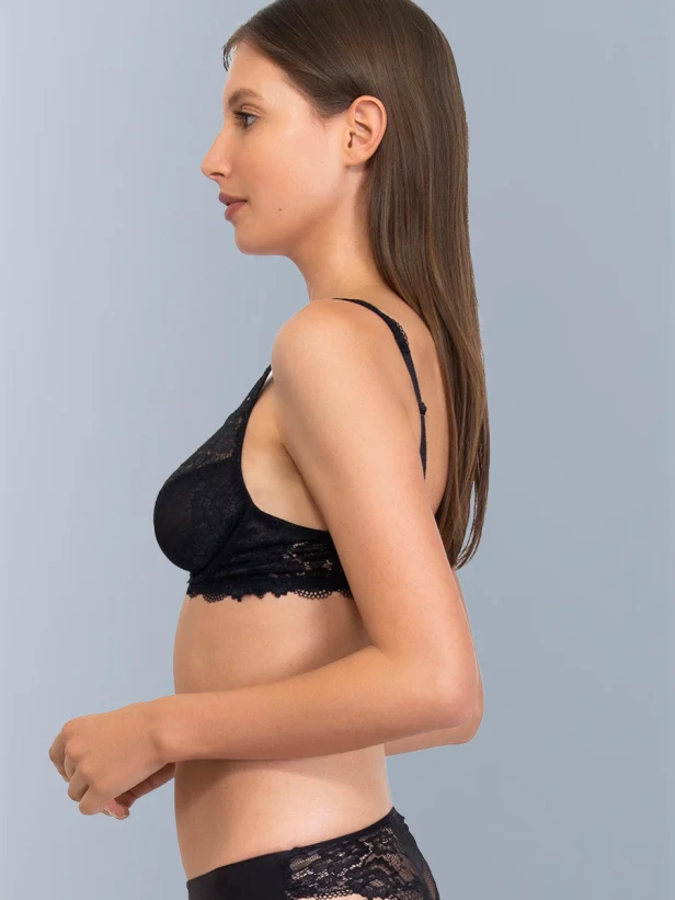 Бюстгальтер с мягкой чашкой "Wonder Lace" Sielei 2442 черный