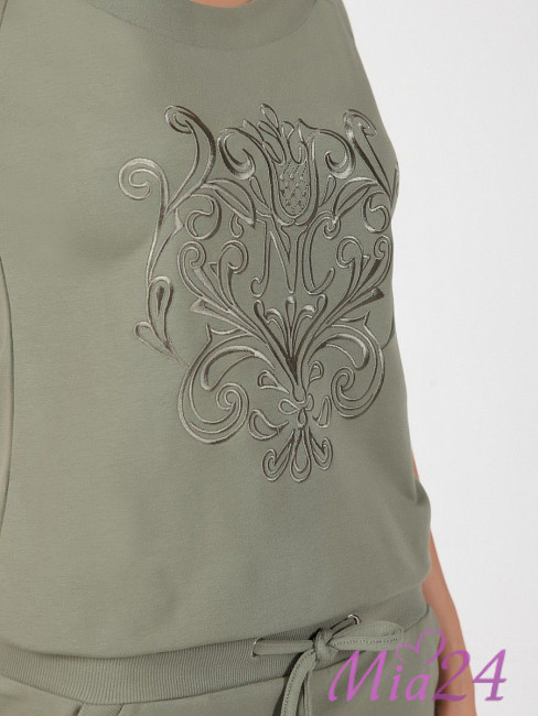 Платье домашнее трикотажное Barocco Nic Club оливковый Платье домашнее трикотажное Barocco Nic Club оливковый