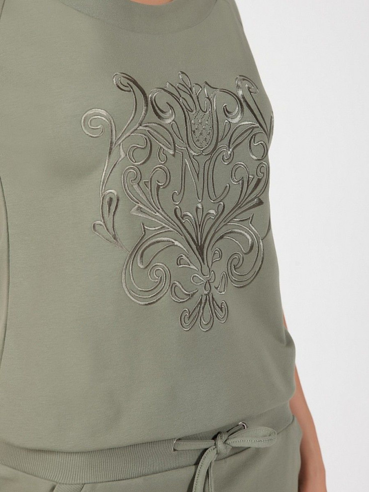 Платье домашнее трикотажное Barocco 	 Nic Club оливковый