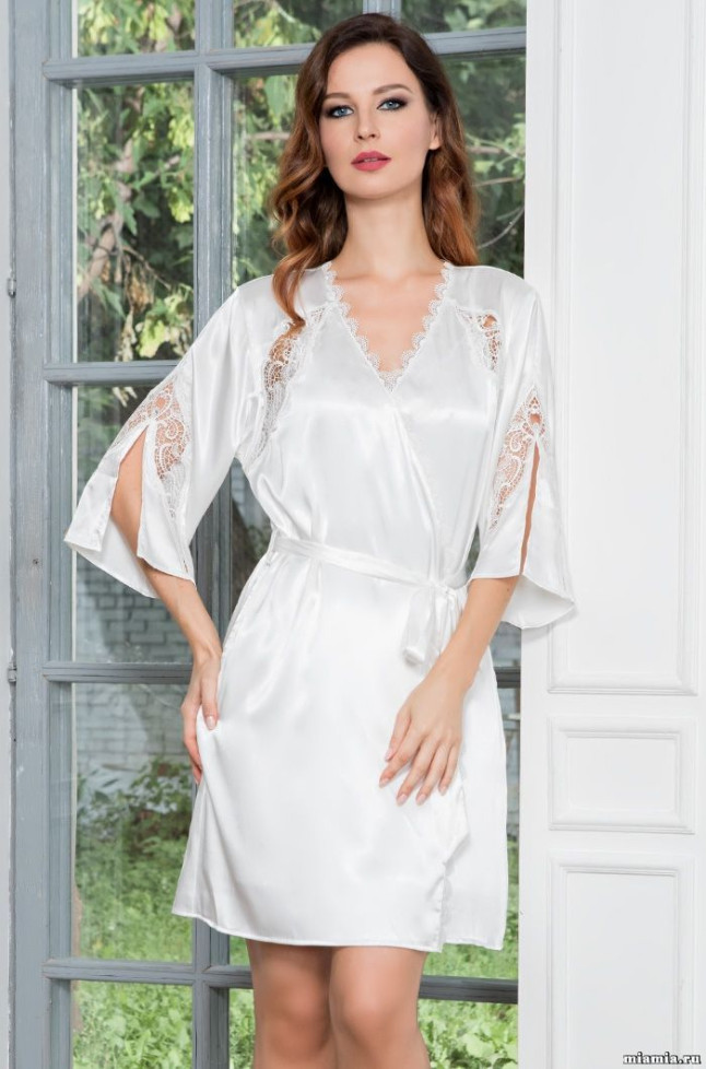 Халат женский Mia-Mella "Mirabella" 2073 белый