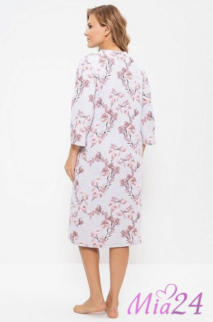 Халат женский "Cleo" 832-1 бежевый Халат женский "Cleo" 832-1 бежевый