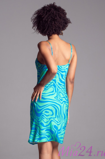 Сорочка женская из вискозы с шелком Mia-Amore "Seville" 5060 бирюза