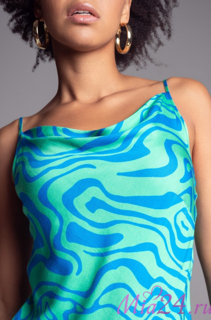 Сорочка женская из вискозы с шелком Mia-Amore "Seville" 5060 бирюза