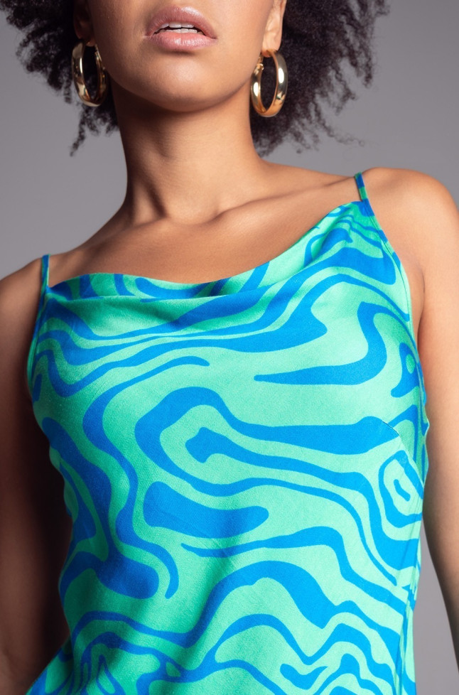 Сорочка женская из вискозы с шелком Mia-Amore "Seville" 5060 бирюза