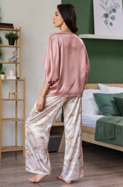 Комплект женский Simfonia 4615 'Mia-Amore' - блуза и брюки, шелковый 