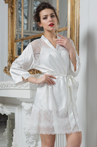 Халат с кружевом женский Mia-Amore "Princess" 8043