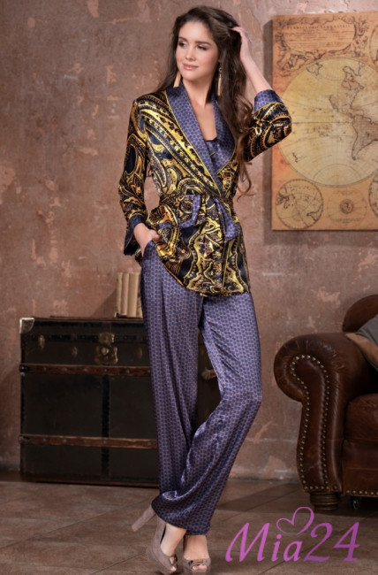 Комплект-тройка домашний шелковый Mia-Amore "Armani Cold" 3496 Комплект-тройка домашний шелковый Mia-Amore "Armani Cold" 3496