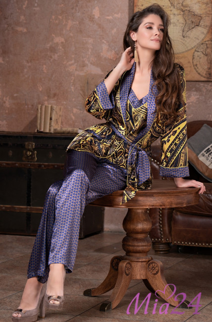 Комплект-тройка домашний шелковый Mia-Amore "Armani Cold" 3496 Комплект-тройка домашний шелковый Mia-Amore "Armani Cold" 3496