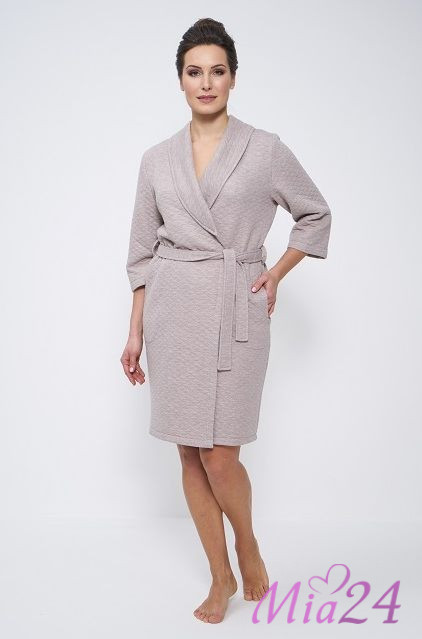 Халат домашний женский "Cleo" 844 коричневый