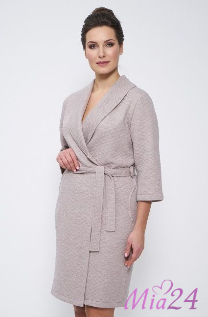 Халат домашний женский "Cleo" 844 коричневый