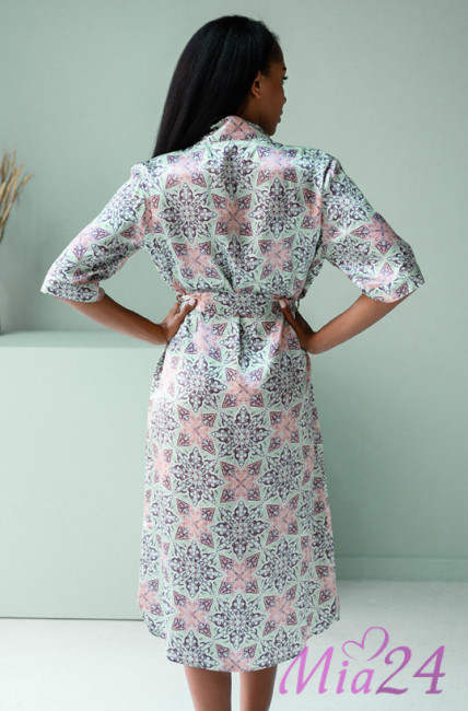 Халат шелковый домашний женский Mia-Mia Esmeralda 15199