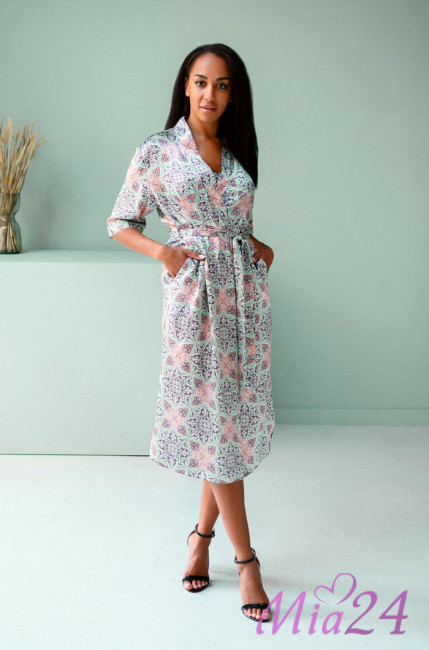 Халат шелковый домашний женский Mia-Mia Esmeralda 15199