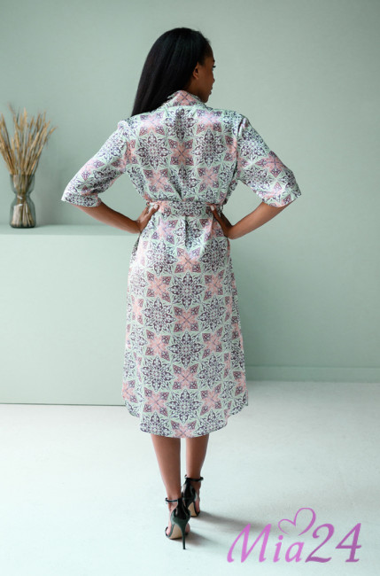 Халат шелковый домашний женский Mia-Mia Esmeralda 15199