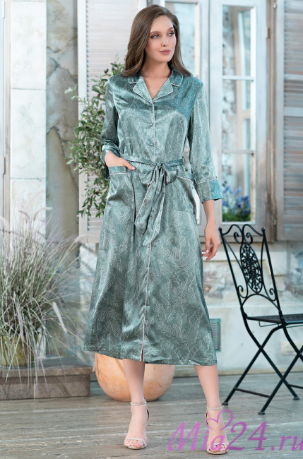 Халат женский длинный Mia-Amore "Florentina" 7119