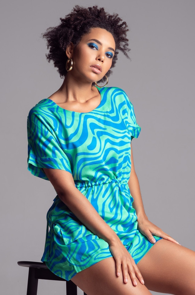 Комплект женский из вискозы с шелком Mia-Amore "Seville" 5062 бирюза