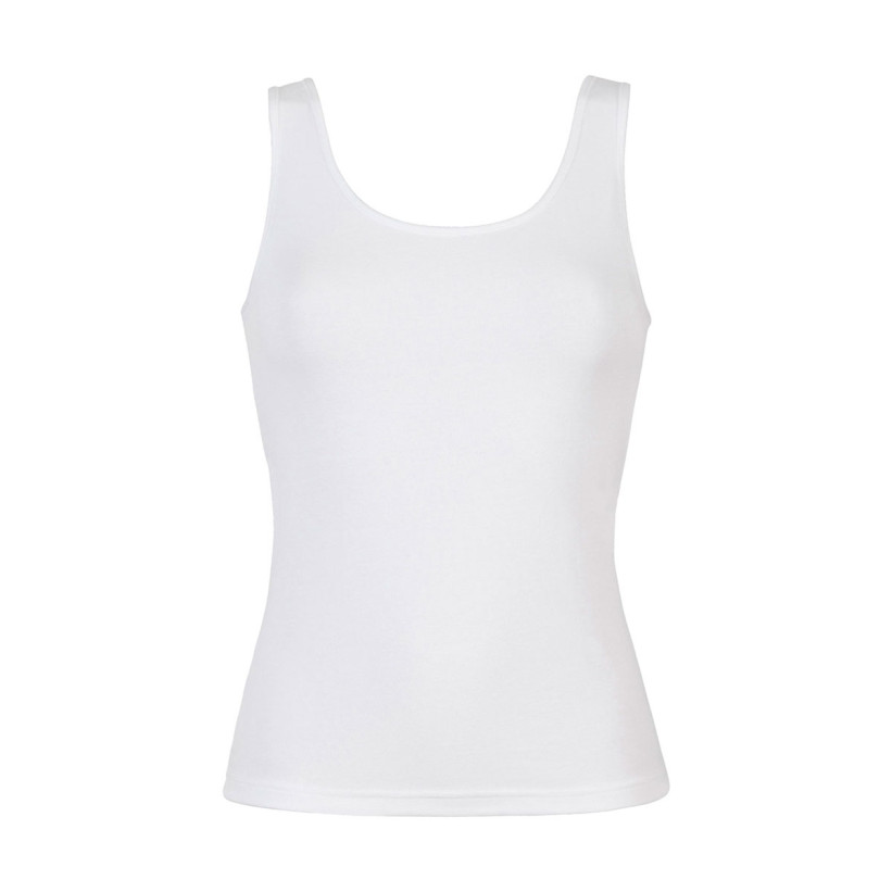 Майка женская из хлопка Cotonella "L'Altra" GD009 белый 