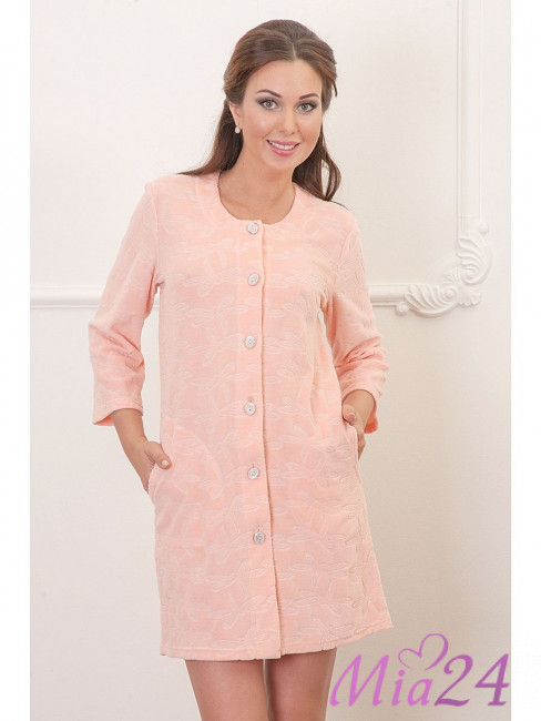 474 Халат женский "Cleo" персик 474 Халат женский "Cleo" персик