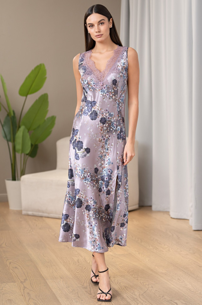 Сорочка длинная женская шелковая Mia-Amore "Primrose" 4068