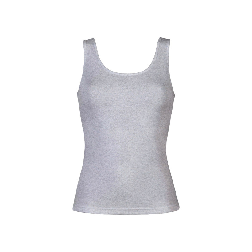 Майка женская из хлопка Cotonella "L'Altra" GD009 серый меланж