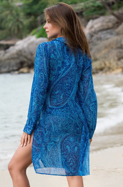 Рубашка пляжная из шифона Mia-Amore "Piviera" 8257