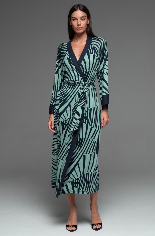 Халат женский длинный из трикотажной вискозы Mia-Amore "Courtney" 5209