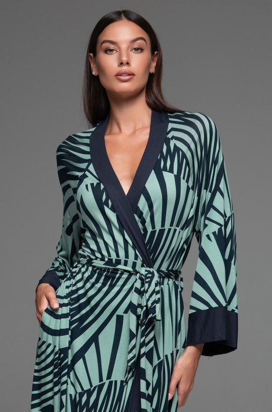 Халат женский длинный из трикотажной вискозы Mia-Amore "Courtney" 5209