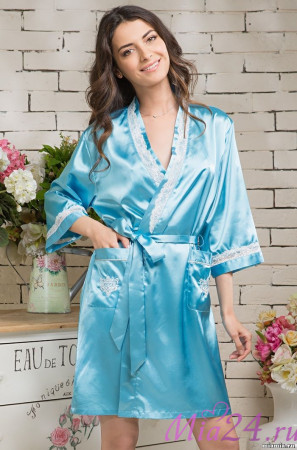 Халат женский Mia-Diva "Mia Diva" 9543 голубой