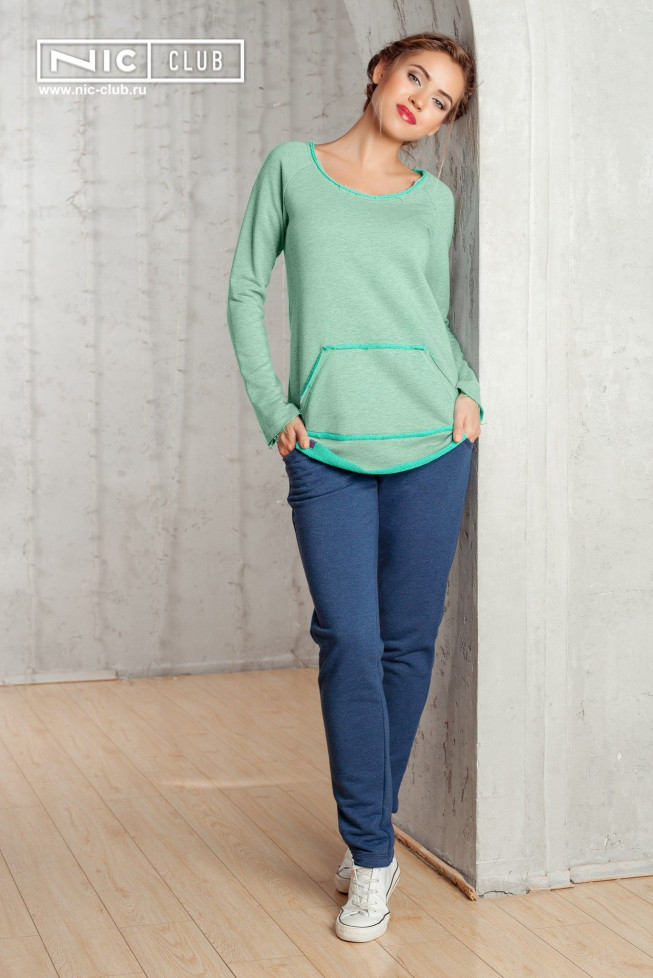 1602 Туника трикотажная Cruise-2 ментол